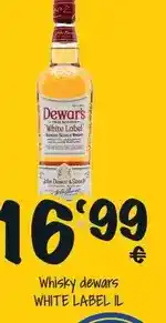 Cash Fresh Dewar's - whisky white label oferta