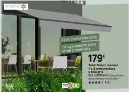 Leroy Merlin Siroco - todo siropco manual 4x3 mestructura y tela gris oferta