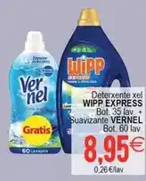 Plenus Supermercados Vernel - deterxente xel wipp express bot. 35 lav + suavizante oferta