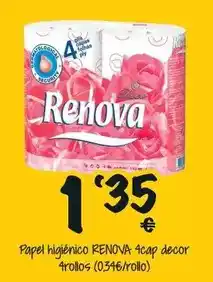 Cash Fresh Renova - papel higiénico 4 cap decor 4 rollos oferta
