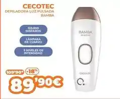 Pascual Martí Cecotec - depiladora luz pulsada bamba oferta