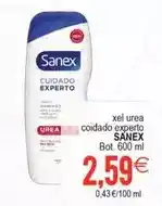 Plenus Supermercados Sanex - xel urea coidado experto oferta