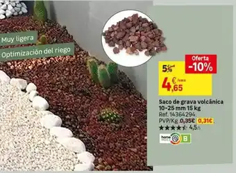 Leroy Merlin Home - saco de grava volcanica oferta