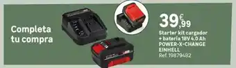Leroy Merlin Einhell - starter kit cargador + bateria 18v 40ah power x-change oferta