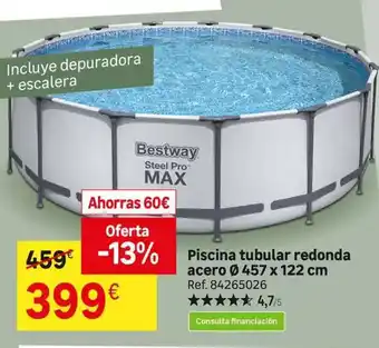 Leroy Merlin Bestway - piscina tubular redonda acero oferta