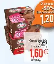 Plenus Supermercados Clesa - crema bombon oferta