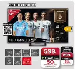 Tien 21 Hisense - miniled 50u7q oferta