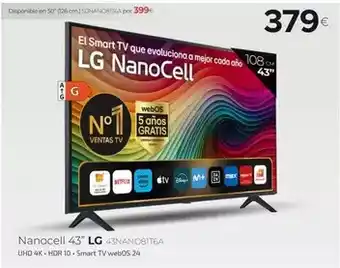 Tien 21 Lg - nanocell 43 43nano81t6a oferta