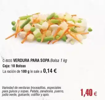 Abordo Verdura para sopa oferta