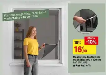 Leroy Merlin Mosquitera fija flexible magnetica oferta