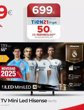 Tien 21 Hisense - mini led oferta