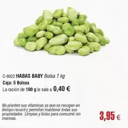 Abordo Record - habas baby oferta