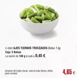 Abordo Solo - ajos tiernos troceados oferta
