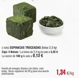 Abordo Solo - espinacas troceadas oferta
