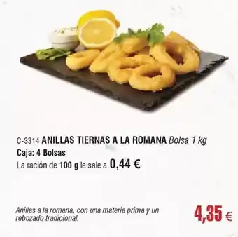 Abordo Prima - anillas tiernas a la romana oferta