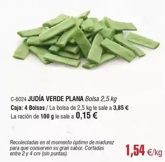 Abordo Momento - judia verde plana oferta