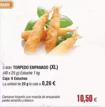 Abordo Blanco - torpedo empanado (xl) oferta