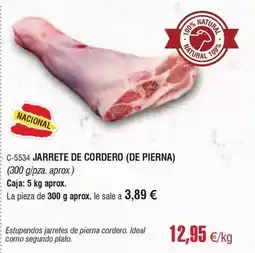 Abordo Ideal - jarrete de cordero oferta
