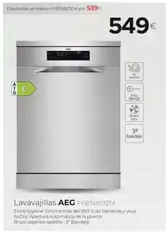 Tien 21 Aeg - lavavajillas ffb74927zm oferta