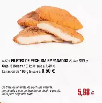 Abordo Ideal - filetes de pechuga empanados oferta