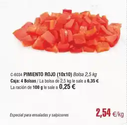 Abordo Pimiento rojo oferta