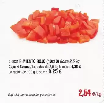 Abordo Pimiento rojo oferta