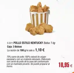 Abordo Origen - pollo estilo kentucky oferta