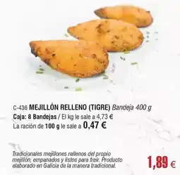 Abordo Galicia - mejillón relleno oferta