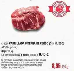 Abordo A fuego lento - carrillada interna de cerdo (sin hueso) oferta
