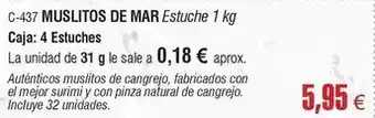 Abordo Muslitos de mar estuche oferta