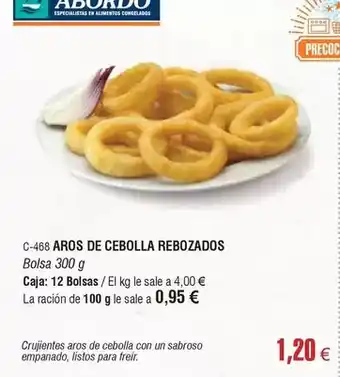 Abordo Aros de cebolla rebozados oferta