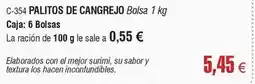 Abordo Palitos de cangrejo oferta