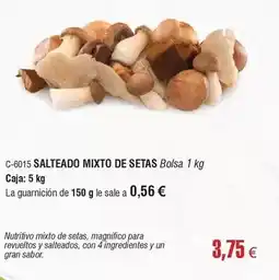 Abordo Salteado mixto de setas oferta