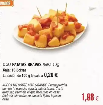 Abordo Disfruta - patatas bravas oferta