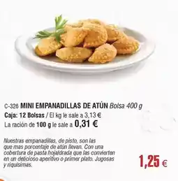 Abordo Mas - mini empanadillas de atun oferta