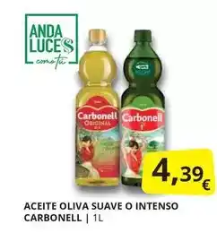 Supermercados MAS Carbonell - aceite oliva suave o intenso oferta