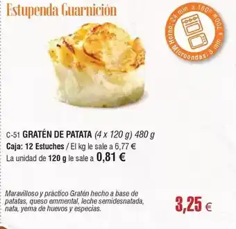 Abordo 1800 - graten de patata oferta