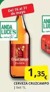 Supermercados MAS Cruzcampo - cerveza oferta