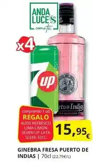 Supermercados MAS Anda - ginebra fresa puerto de indias oferta