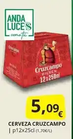 Supermercados MAS Cruzcampo - cerveza oferta