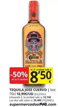 Supermercados MAS Jose cuervo - tequila | bot oferta
