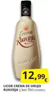 Supermercados MAS Ruavieja - licor crema de orujo oferta