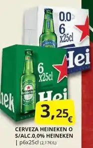 Supermercados MAS Heineken - cerveza o s/alc.o.0% oferta