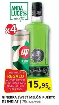 Supermercados MAS Anda - ginebra sweet melon puerto de indias oferta