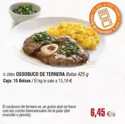 Abordo Moos - ossobuco de ternera oferta