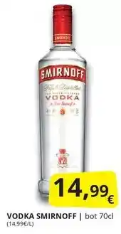 Supermercados MAS Smirnoff - vodka oferta