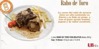 Abordo Moos - rabo de toro con boletus oferta