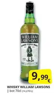 Supermercados MAS William lawson - whisky oferta