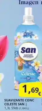 Supermercados MAS San - suavizante conc celeste oferta