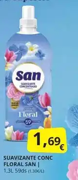Supermercados MAS San - suavizante conc floral oferta
